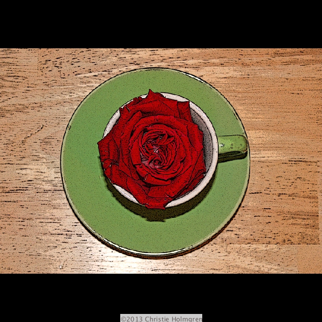 Red<br/>Rose<br/>in Cup