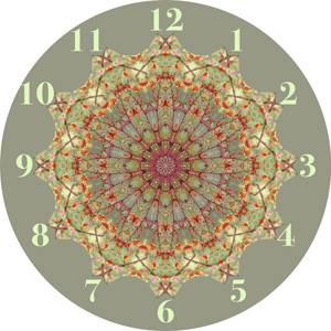 Rose Hips Clock